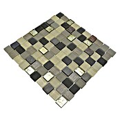 Mosaikfliese Crystal Mix XCM R09 (27,3 x 27,3 cm, Braun/Grau, Matt)