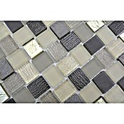 Mosaikfliese Crystal Mix XCM R09 (27,3 x 27,3 cm, Braun/Grau, Matt)