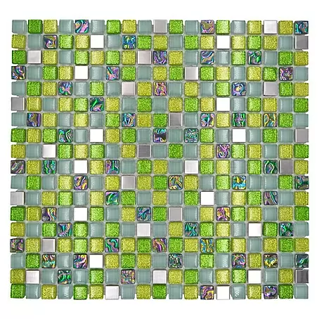 Mosaikfliese Quadrat Crystal Mix XCE 99