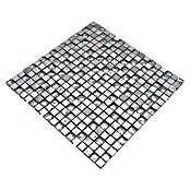 Mosaikfliese Quadrat Crystal Mix XAM 77 (30 x 30 cm, Silber, Glänzend)