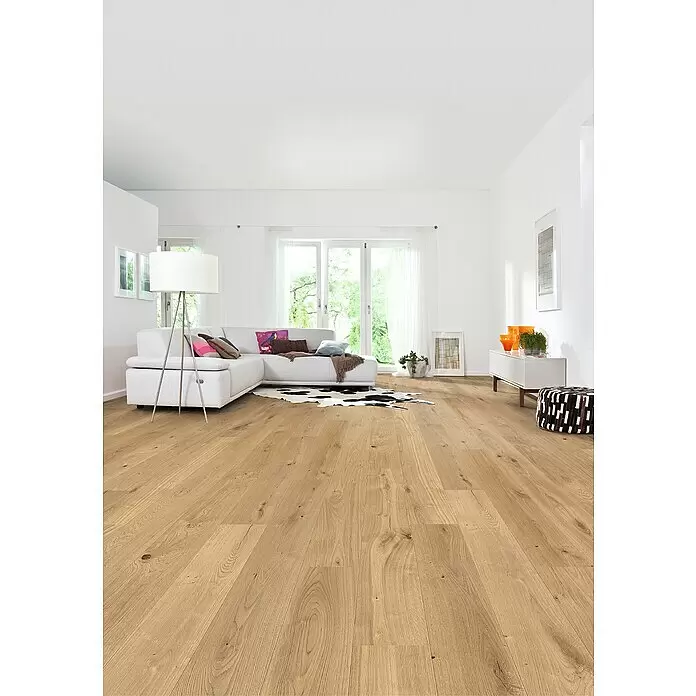 Living by Haro Parkettmuster Eiche geölt strukturiert - 290 x 180 x 11 mm, Landhausdiele - Stimmungsaufnahme