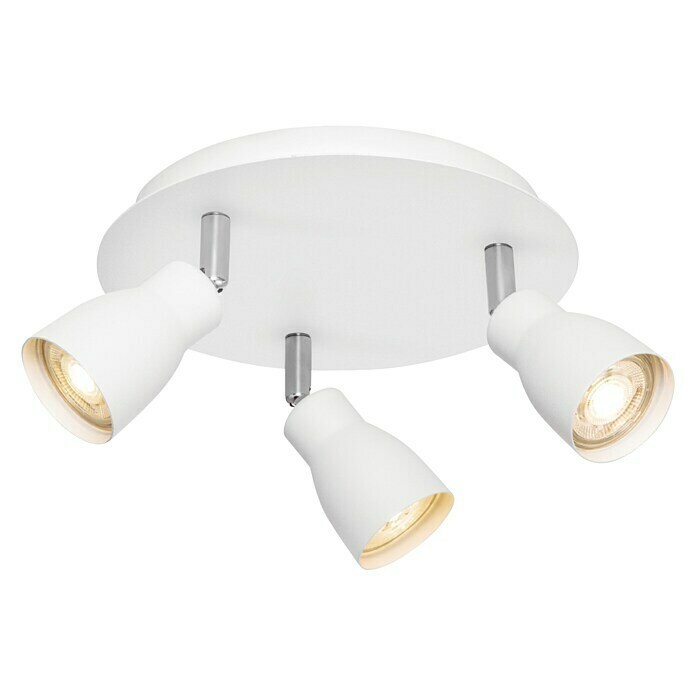 Home Sweet Home LED-Deckenstrahler rund Alba (5,8 W, Ø x H: 20 x 13,5 cm, Weiß, Warmweiß, 3 Stk.)