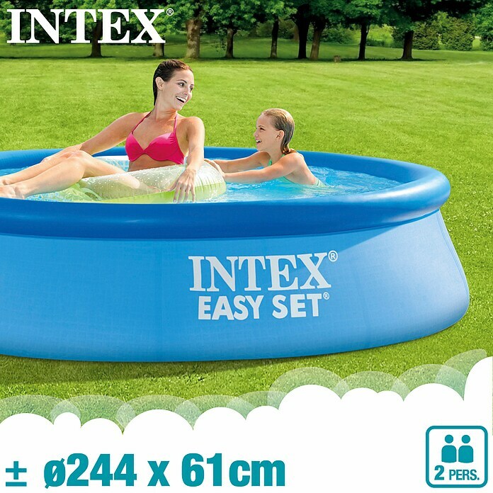 Intex Quick-Up-Pool Easy Set (Ø x H: 244 x 61 cm, Blau, 1 942 l, Mit Filterpumpe) | BAUHAUS