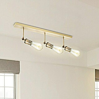 Home Sweet Home LED-Deckenleuchte Spy (4 W, L x B x H: 47 x 9,5 x 20,5 cm, Gold, Warmweiß, 3 Stk.)