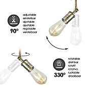 Home Sweet Home LED-Deckenleuchte Spy (6 W, L x B x H: 30 x 9,5 x 20,5 cm, Gold, Warmweiß, 2 Stk.) | BAUHAUS