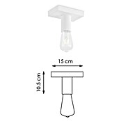 Home Sweet Home LED-Deckenleuchte Nitro (4 W, L x B x H: 15 x 9,5 x 10,5 cm, Weiß, Warmweiß, 1 Stk.) | BAUHAUS