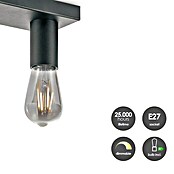 Home Sweet Home LED-Deckenleuchte Nitro (4 W, L x B x H: 30 x 9,5 x 10,5 cm, Schwarz, Warmweiß, 2 Stk.) | BAUHAUS