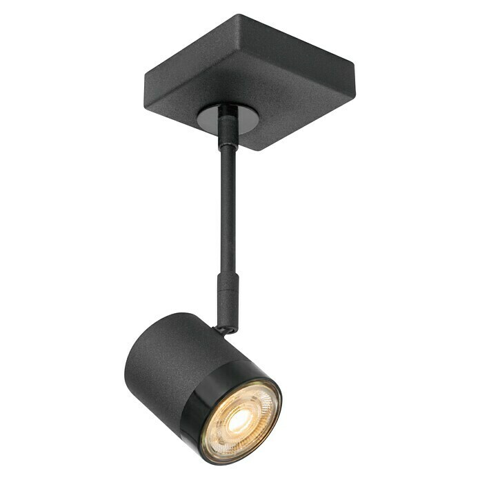 Home Sweet Home LED-Wandstrahler Manu (5,8 W, L x B x H: 9,5 x 9,5 x 25 cm, Sandschwarz, Warmweiß, 1 Stk.) | BAUHAUS