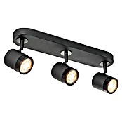 Home Sweet Home LED-Wandstrahler Manu (5,8 W, L x B x H: 9,5 x 39 x 15 cm, Sandschwarz, Warmweiß, 3 Stk.) | BAUHAUS