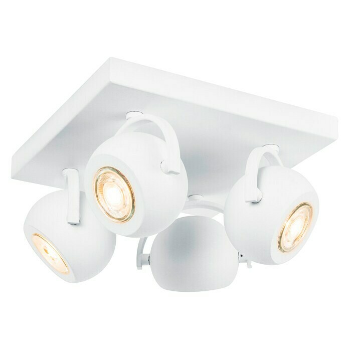 Home Sweet Home LED-Deckenstrahler Nop (6 W, L x B x H: 23 x 23 x 14 cm, Sandweiß, Warmweiß, 4 Stk.)