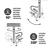 Home Sweet Home LED-Deckenstrahler Robo (5,8 W, L x B x H: 11,5 x 11,5 x 17 cm, Silber, Warmweiß, 1 Stk.) | BAUHAUS