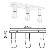 Home Sweet Home LED-Deckenleuchte Nitro (4 W, L x B x H: 40,7 x 9,5 x 10,5 cm, Weiß, Warmweiß, 3 Stk.) | BAUHAUS