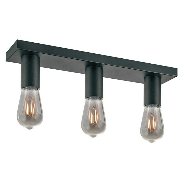 Home Sweet Home LED-Deckenleuchte Nitro (4 W, L x B x H: 40,7 x 9,5 x 10,5 cm, Schwarz, Warmweiß, 3 Stk.) | BAUHAUS