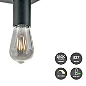 Home Sweet Home LED-Deckenleuchte Nitro (4 W, L x B x H: 40,7 x 9,5 x 10,5 cm, Schwarz, Warmweiß, 3 Stk.) | BAUHAUS