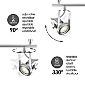 Home Sweet Home Deckenstrahler Robo (5,8 W, L x B x H: 11,5 x 81 x 19 cm, Silber, GU10) | BAUHAUS