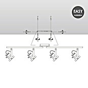 Home Sweet Home Deckenstrahler Robo (5,8 W, L x B x H: 11,5 x 81 x 19 cm, Silber, GU10) | BAUHAUS