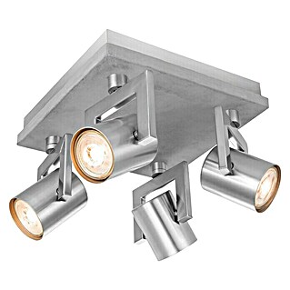 Home Sweet Home LED-Deckenstrahler Concrete (5,8 W, L x B x H: 23 x 23 x 17,5 cm, Beton, Warmweiß, Anzahl Leuchtmittel: 4 Stk.)