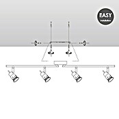 Home Sweet Home LED-Deckenstrahler Cilindro (5,8 W, L x B x H: 9,5 x 81 x 16,2 cm, Silber, Warmweiß) | BAUHAUS