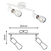 Home Sweet Home LED-Deckenleuchte Mello (4 W, L x B x H: 11,3 x 33,5 x 16 cm, Weiß, Warmweiß, 2 Stk.) | BAUHAUS