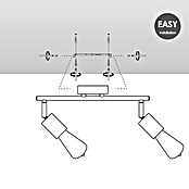 Home Sweet Home LED-Deckenleuchte Mello (4 W, L x B x H: 11,3 x 33,5 x 16 cm, Weiß, Warmweiß, 2 Stk.) | BAUHAUS