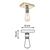 Home Sweet Home LED-Deckenleuchte Nitro (4 W, L x B x H: 15 x 9,5 x 10,5 cm, Bronze, Warmweiß, 1 Stk.) | BAUHAUS