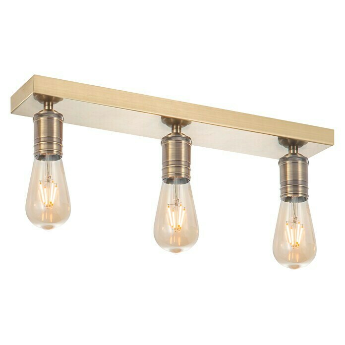 Home Sweet Home LED-Deckenleuchte Nitro (4 W, L x B x H: 40,7 x 9,5 x 10,5 cm, Bronze, Warmweiß, 3 Stk.) | BAUHAUS