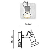 Home Sweet Home LED-Wandstrahler Cali (5,8 W, L x B x H: 11,5 x 11,5 x 14,5 cm, Aluminium, Warmweiß) | BAUHAUS