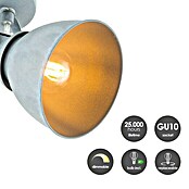 Home Sweet Home LED-Deckenstrahler Fama (5 W, L x B x H: 23 x 23 x 20,5 cm, Beton, Warmweiß, 4 Stk.) | BAUHAUS