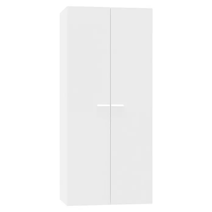 Muebles Pitarch Tibet Armario para ropa y zapatero - Blanco - Este armario en blanco radiante con manijas minimalistas es el complemento perfecto para espacios modernos.