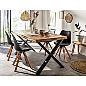 Pur Iternal Black Edition Noga za mizo  (700 x 100 x 723 mm, Črne barve, X oblika, Ustrezno za: Mizna ploščan širina 80 – 90 cm, 2 kos) | 4560 - Massivholz / Tischplatten | GADC - Leimholz | GAD - Regale | GA - Leimholz / Regale | G - Holz/Bauelem | BAUHAUS