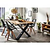 Pur Iternal Black Edition Tischbein Strong (900 x 180 x 712 mm, Schwarz, X-Form, Passend für: Tischplatten Breite ≥ 100 cm, 2 Stk.) | BAUHAUS