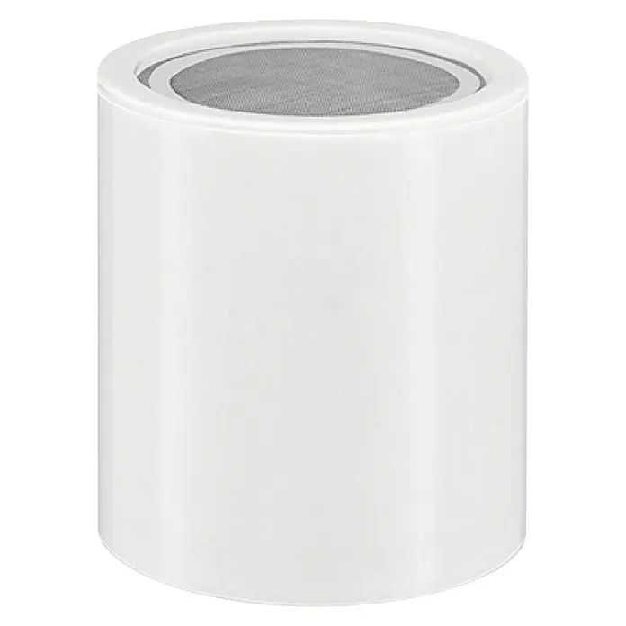 Bb agua Cartucho de repuesto ECO - Apto para: Grifería de ducha - Difusor cilíndrico blanco con una parte superior de malla gris, ideal para distribuir luz o aromas uniformemente.