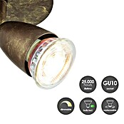 Home Sweet Home LED-Deckenstrahler rund Curl (5,8 W, Ø x H: 11,5 x 13,5 cm, Bronze, Warmweiß, 1 Stk.) | BAUHAUS