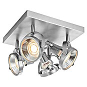 Home Sweet Home LED-Deckenstrahler Yaya (5,8 W, L x B x H: 23 x 23 x 15,5 cm, Silber, Warmweiß, 4 Stk.) | BAUHAUS