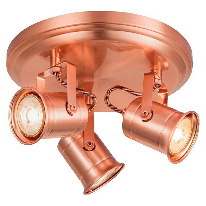 Home Sweet Home LED-Deckenstrahler Venn (5,8 W, L x B x H: 24 x 24 x 16 cm, Kupfer, Warmweiß)