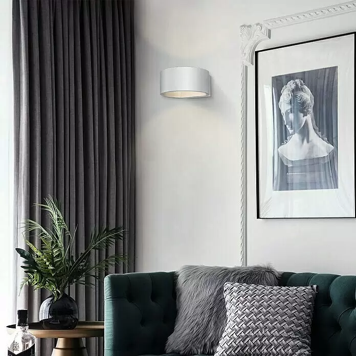 Home Sweet Home Wandleuchte Lounge - 5 W, L x B x H: 13,5 x 13 x 7,5 cm, Aluminium - Stimmungsaufnahme