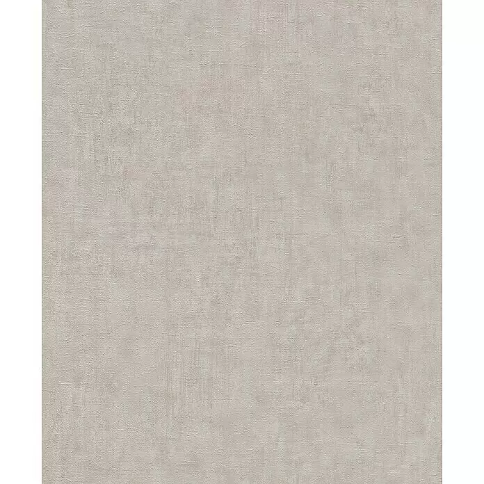 Rasch Factory 4 Vliestapete - Silber, Uni, 10,05 x 0,53 m - Helle, strukturierte Oberfläche in Grau-Beige, ähnlich Beton oder Putz.