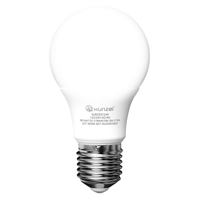 Xunzel Bombilla LED Nature (3 W, E27, Color de luz: Blanco neutro, No regulable, Redondeada)