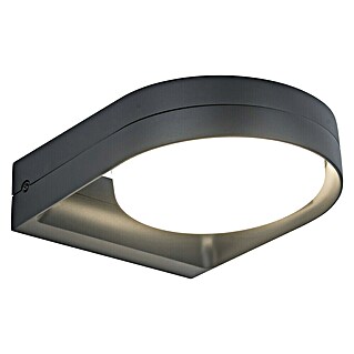Lutec Aplique exterior LED Fele (14 W, 50 x 160 x 200 mm, Gris oscuro, IP54)