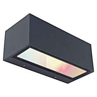Lutec Aplique exterior LED Gemini (16 W, 10,3 x 22 x 8,5 cm, Gris oscuro, IP54)