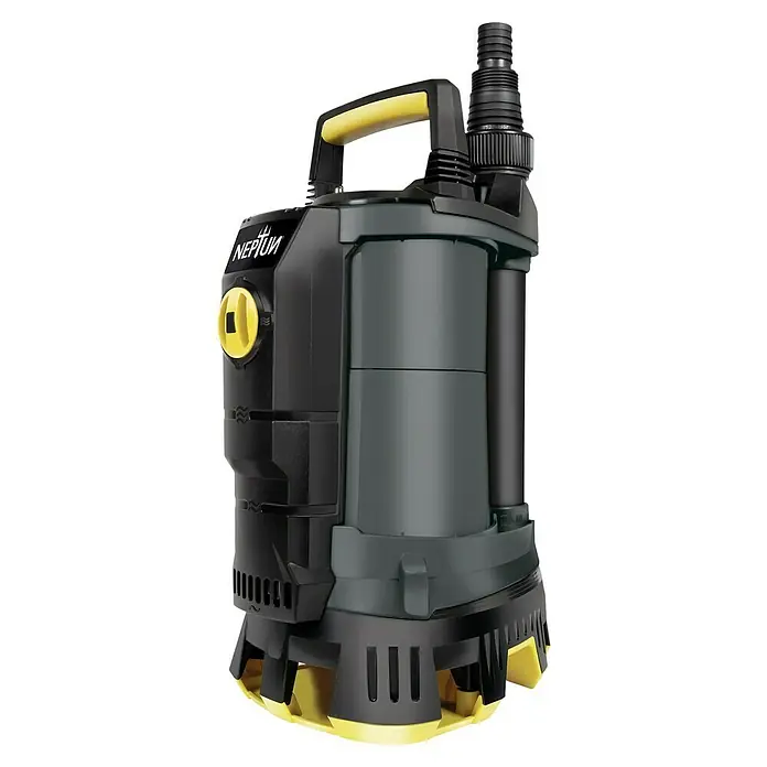Neptun Schmutzwasserpumpe NSP-E 70 SENSOR - 700 W, Max. Fördermenge: 17.600 l/h, Eintauchtiefe: 5 m - Das Bild zeigt eine Neptun Schmutzwasserpumpe, ideal für anspruchsvolle Entwässerungsaufgaben. Robust und leistungsstark für den vielseitigen Einsatz.
