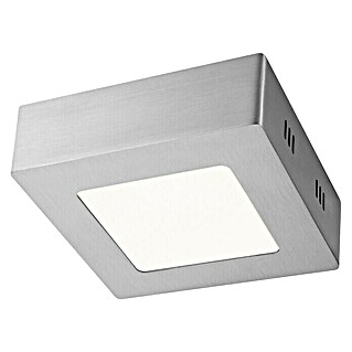 Home Sweet Home LED-Deckenleuchte Ska (6 W, L x B x H: 12 x 12 x 4 cm, Silber, Warmweiß)