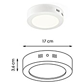 Home Sweet Home LED-Deckenleuchte rund Ska (12 W, Ø x H: 170 mm x 4 cm, Weiß, Warmweiß) | BAUHAUS