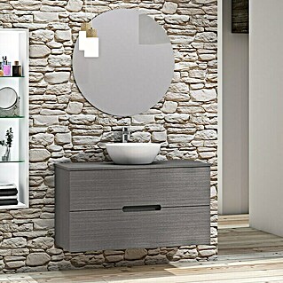 Conjunto de mueble de baño Loop Top (100 cm, 4 pzs., Ceniza, Mate)