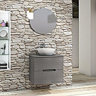 Conjunto de mueble de baño Loop Top (60 cm, 4 pzs., Ceniza, Mate)