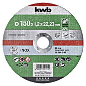 KWB Disco de corte (Apto para: Acero inoxidable, Diámetro disco: 150 mm, Espesor disco: 1,2 mm) | BAUHAUS