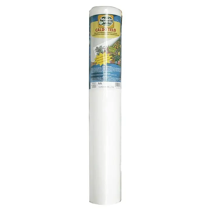 Altadex Manta protectora Térmica - L x An: 2 x 20 m, Apto para: Plantas - Un rollo de tejido no tejido protector Mondo Verde CALDO TELO para plantas y cultivos. El tejido no tejido es blanco y protege del frío y la radiación UV.
