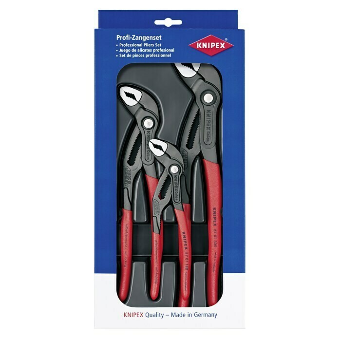 Knipex Cobra Alicates de pico de loro (3 pzs.) | BAUHAUS