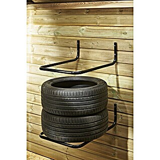 Mottez Reifen-Wandhalterung (Passend für: 4 Reifen, Traglast: 120 kg, 2 Stk.)