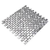 Mosaikfliese Brick XAM A411 (30,6 x 32,4 cm, Silber, Matt)